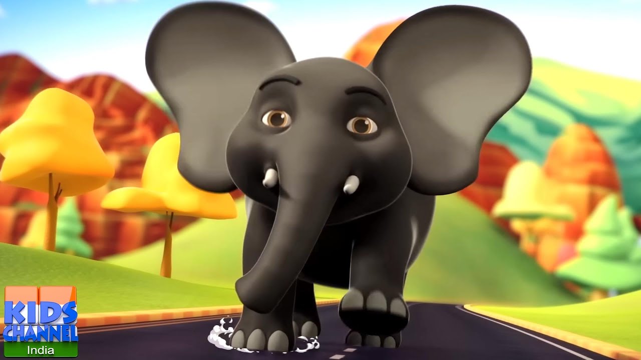 एक मोटा हाथी: बच्चों की मजेदार हिंदी कविता 🐘