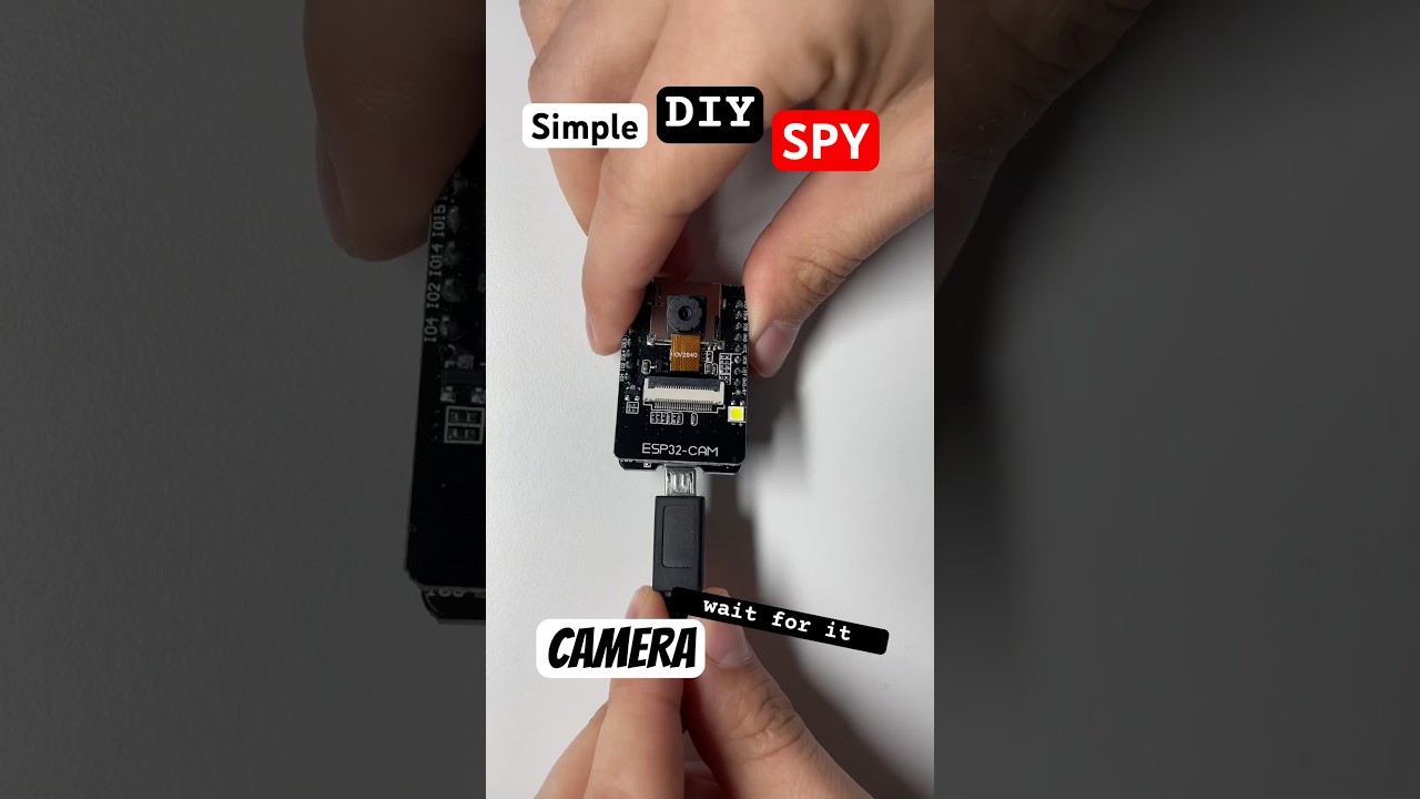 How to build simple DIY Spy Camera with ESP32 #arduino #diy #electronics #electrician #engineering
