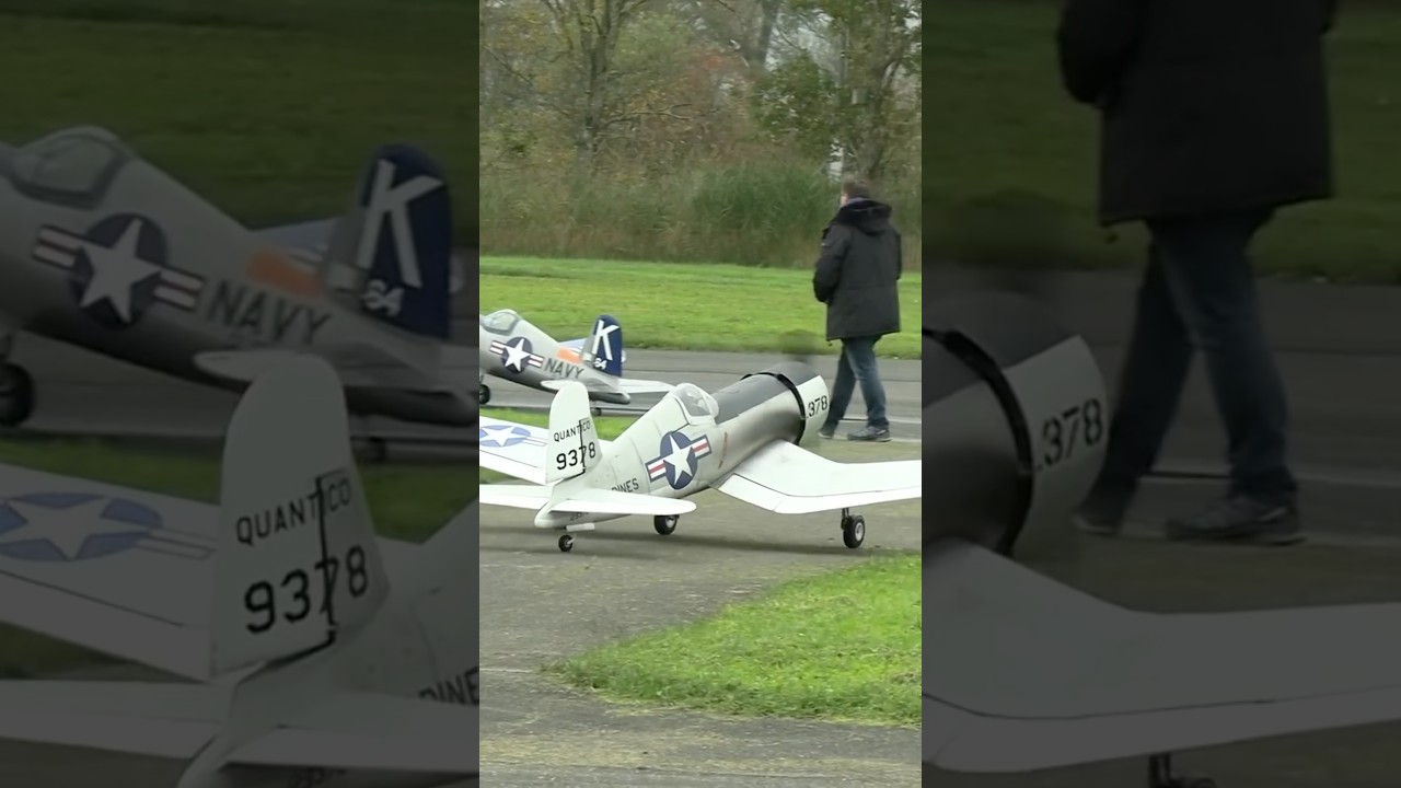 Watch This RC Warbird's V8 Sound—Unbelievable Realism! ✈️