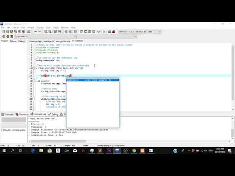 C++ Caesar Cipher | Encryption of Messages (PART 1)