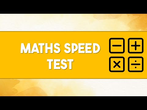 Math Speed Test | Mental Math | Addition, Subtraction, Multiplication, Division | Rapid Fire Test