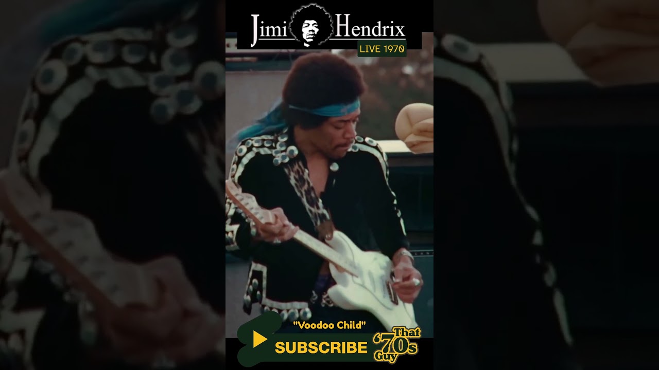 Jimi Hendrix Live in 1970: Voodoo Child 🔥 | Epic Guitar Performance