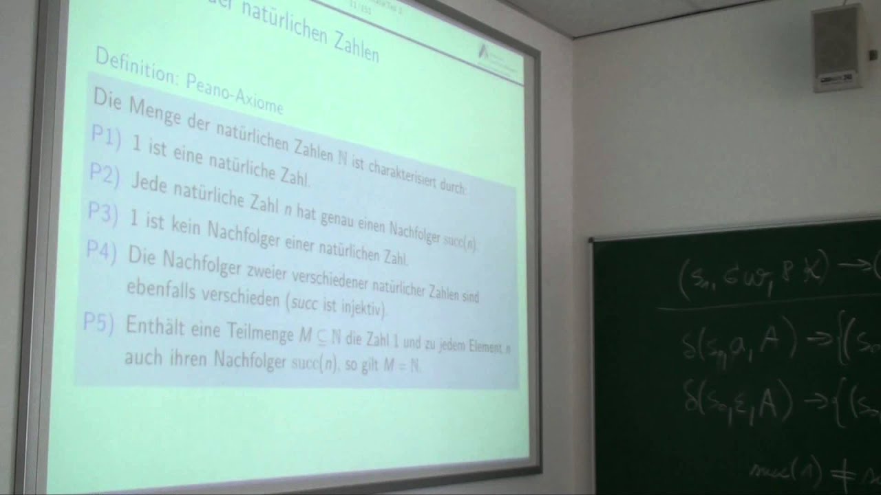 Theoretische Informatik Vorlesung 16 – Aufzeichnung vom 27. Mai 2013 📚