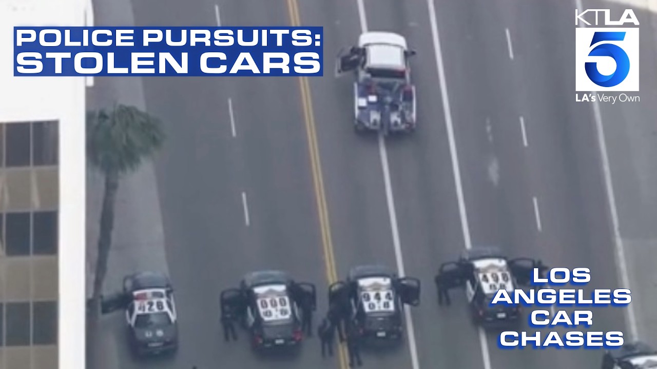 Stolen bus, ambulance, tow truck & more police pursuits | Los Angeles Car Chases