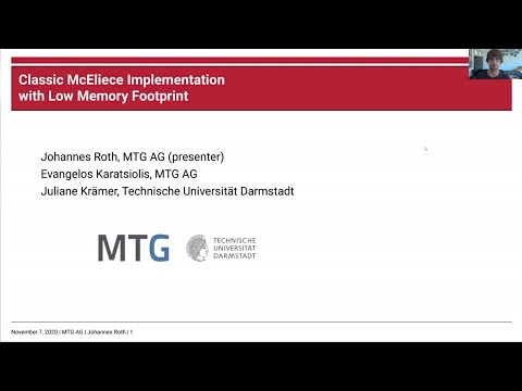 Classic McEliece Implementation with Low Memory Footprint - CARDIS 2020