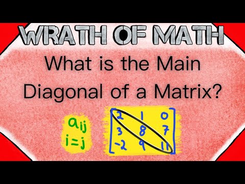 What is the Main Diagonal of a Matrix? | Linear Algebra, Matrix Diagonal, Leading Diagonal