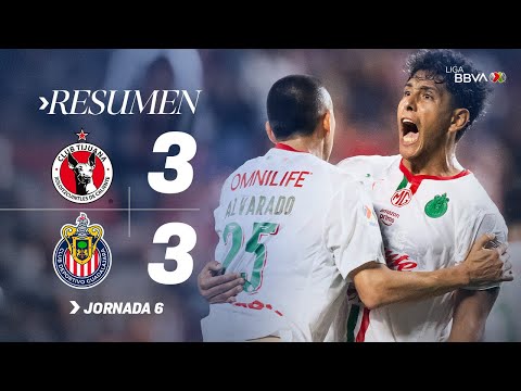 TIJUANA 3-3 CHIVAS J6 | Espectacular empate en la frontera | Apertura 2025