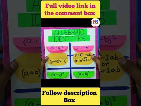 #Algebraic Identities working model#maths#model#viral#reels#project#maths Exibition #maths project 👍