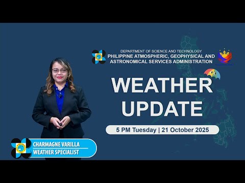 Public Weather Forecast issued at 5 PM | October 21, 2025 - Tuesday