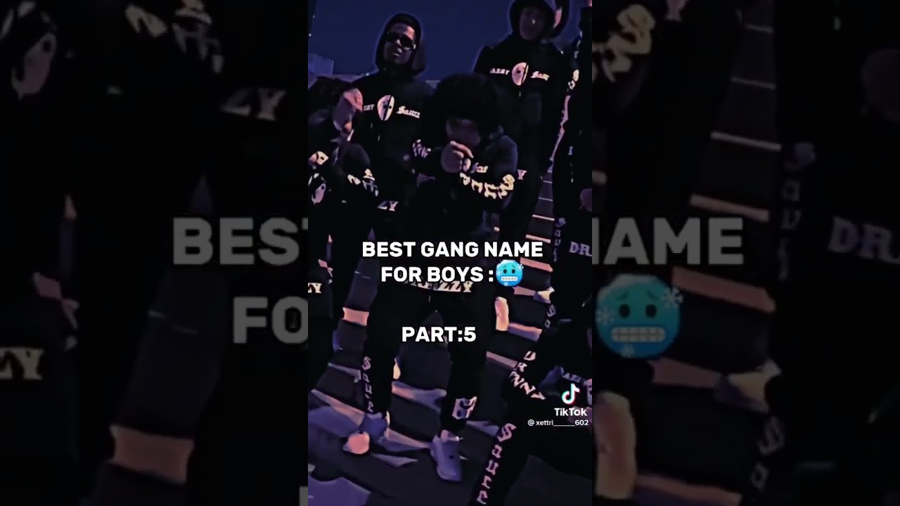 Top Gang Names for Boys: Part 5
