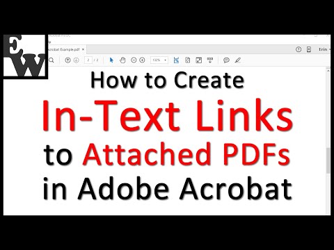 How to Create In-Text Links to Attached PDFs in Adobe Acrobat