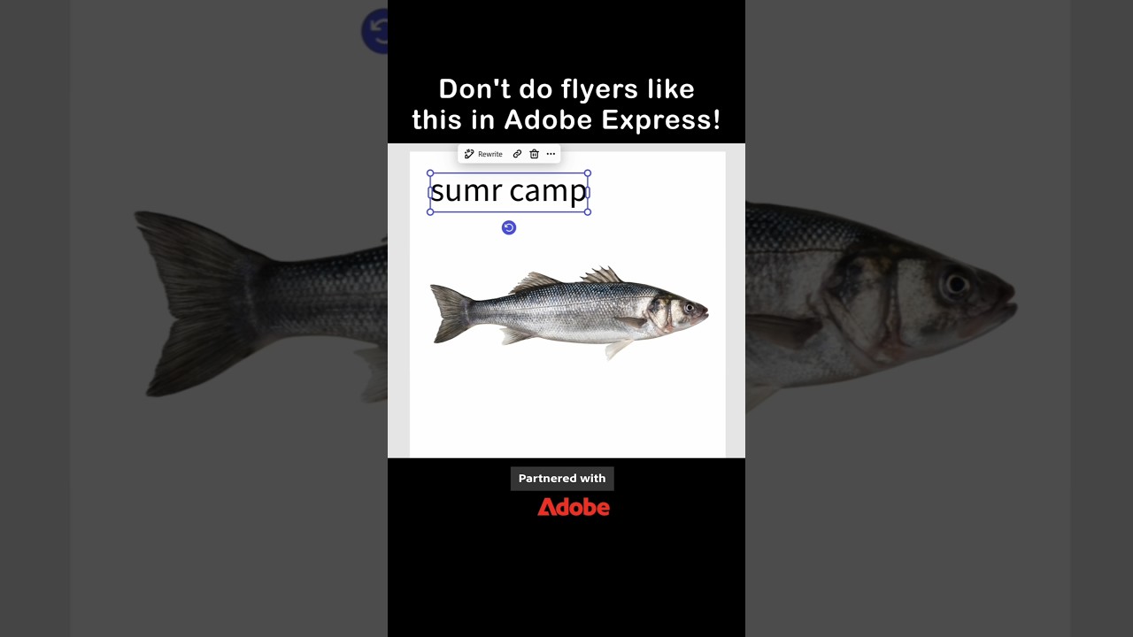 Create Flyers with AI Templates in Adobe Express 🐟