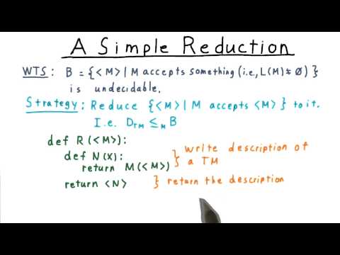 A Simple Reduction - Georgia Tech - Computability, Complexity, Theory: Computability