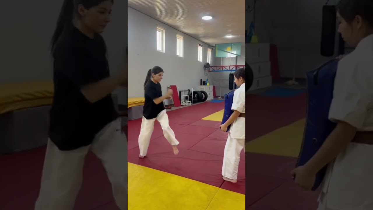 Girl Shows Off Powerful Super Kick in Martial Arts 🥋🔥