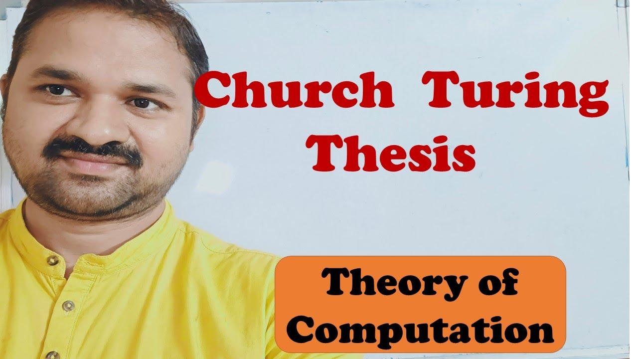 Church-Turing Thesis & Turing Machines in Computation