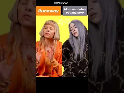 Aurora and Billie Sing Together #auroramusic #billieeilish #fyp