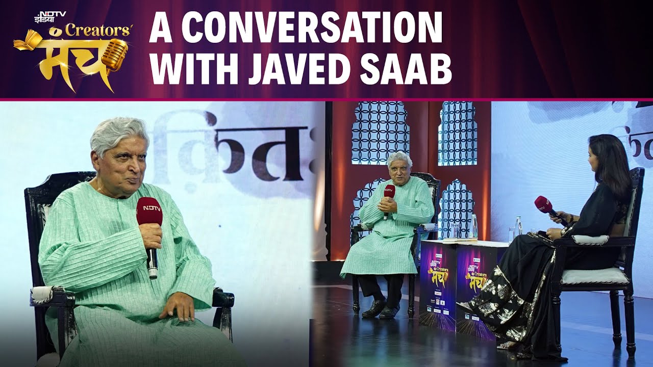 Javed Akhtar At NDTV Creator's Manch | A Conversation With Javed Saab