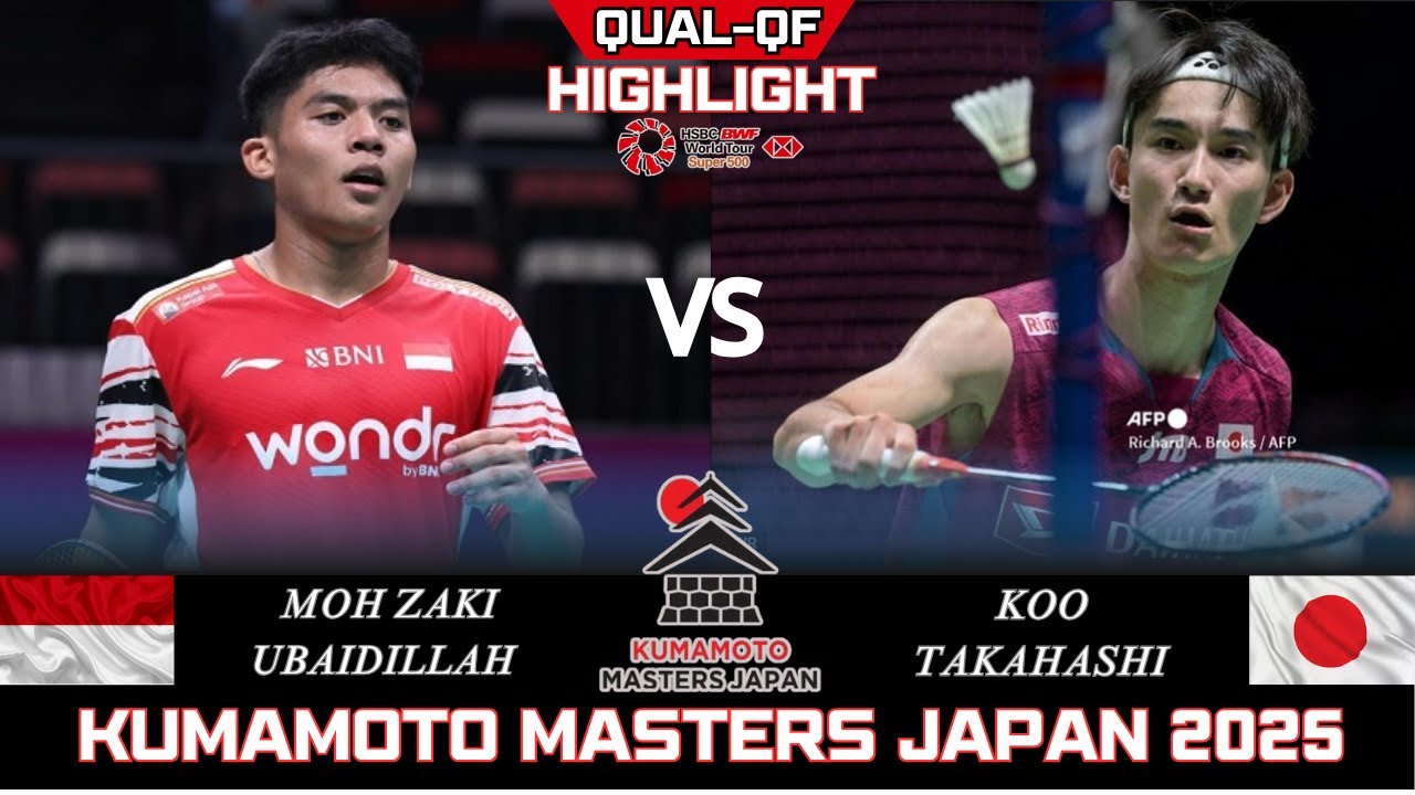 Moh Zaki UBAIDILLAH (INA) vs Koo TAKAHASHI(JPN)[MS]QUAL-QF | kumamoto masters japan 2025 Badminton
