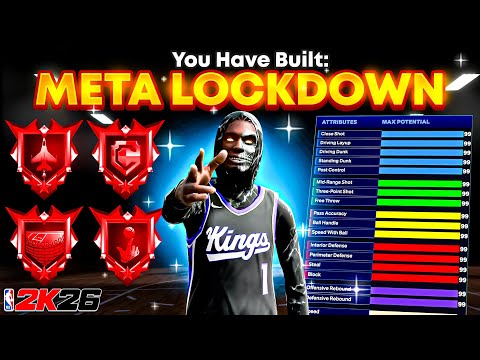 NEW 6'8 BEST LOCKDOWN BUILD is A MONSTER in NBA 2K26 🔥 BEST BUILD 2K26