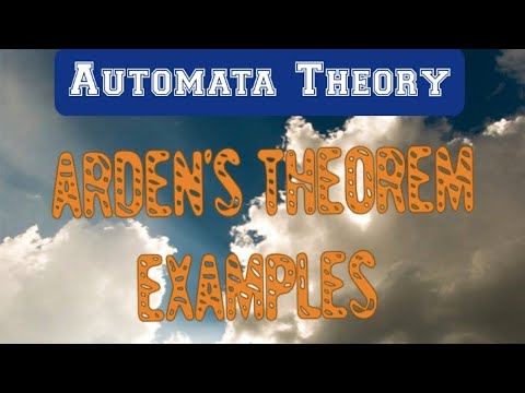 Arden's Theorem in Regular Expressions 📄