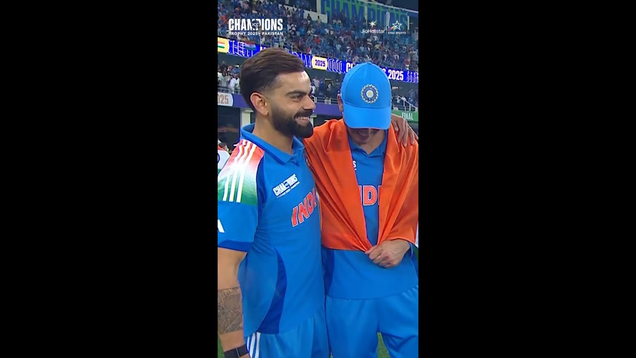 Virat Kohli & Shubman Gill react after Champions Trophy 2025 win! | #ChampionsTrophyOnJioStar