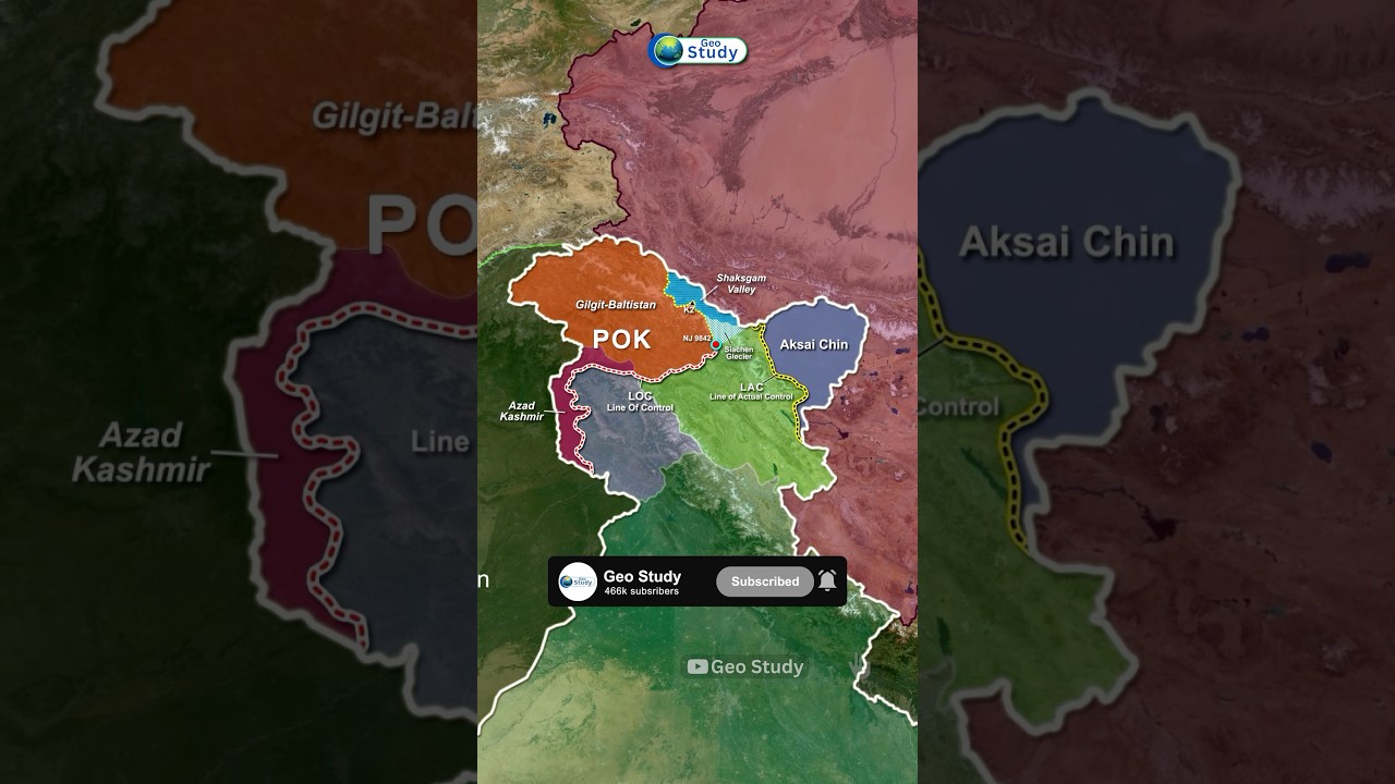 Map Animation of POK, Shaksgam Valley & More 🗺️