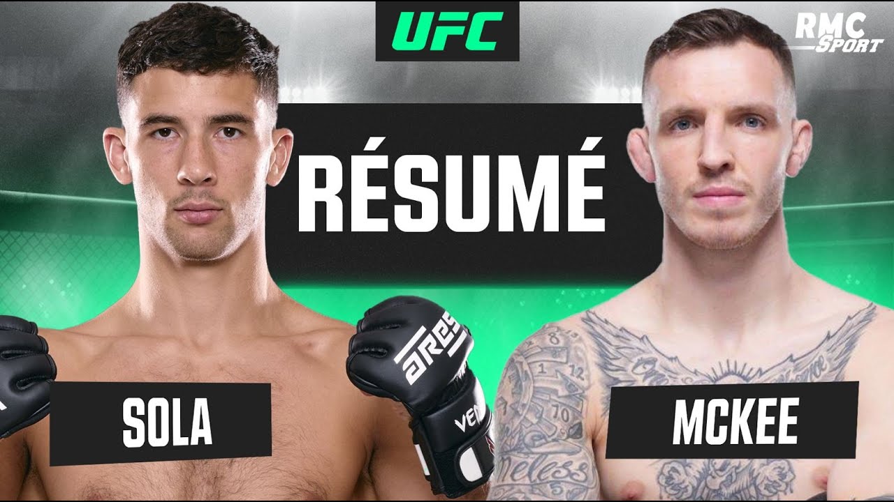UFC Paris: Sola vs Mckee TKO Finish 🥊