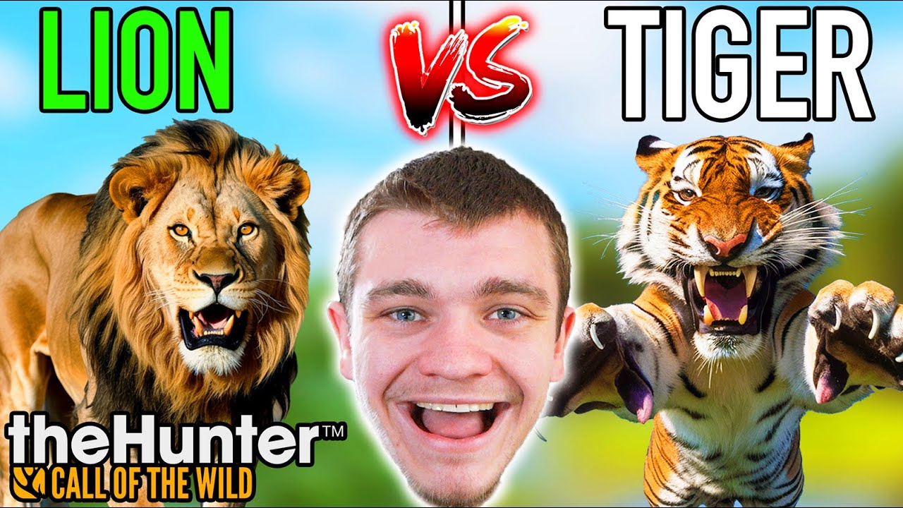 Hunting Lions vs Tigers in Hunter Call of the Wild 🦁🐅