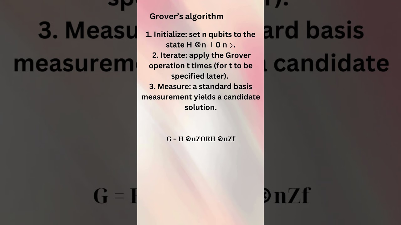Grover’s Algorithm in Quantum Computing 🔍