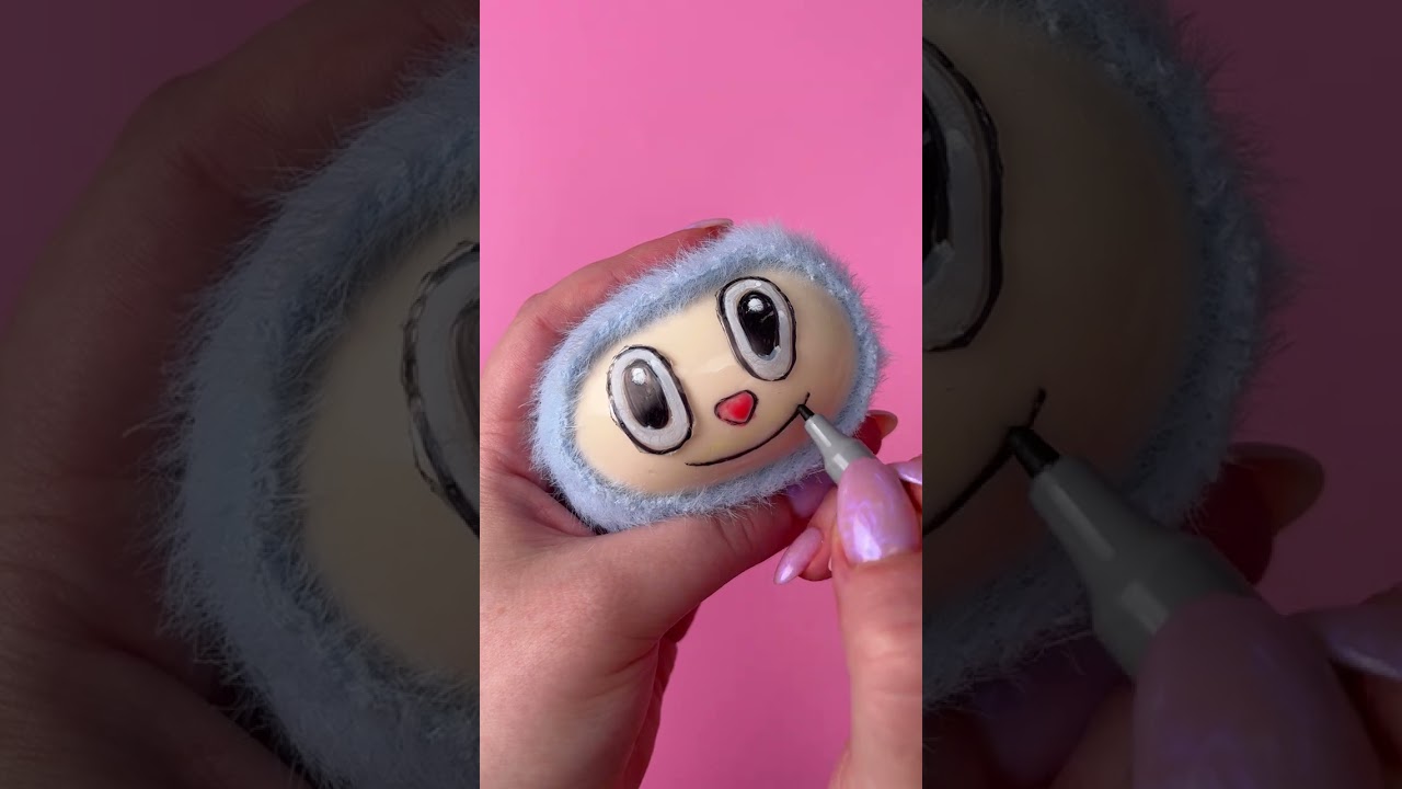 🧸 DIY Labubu Squishy Craft Fun! #diy #craft
