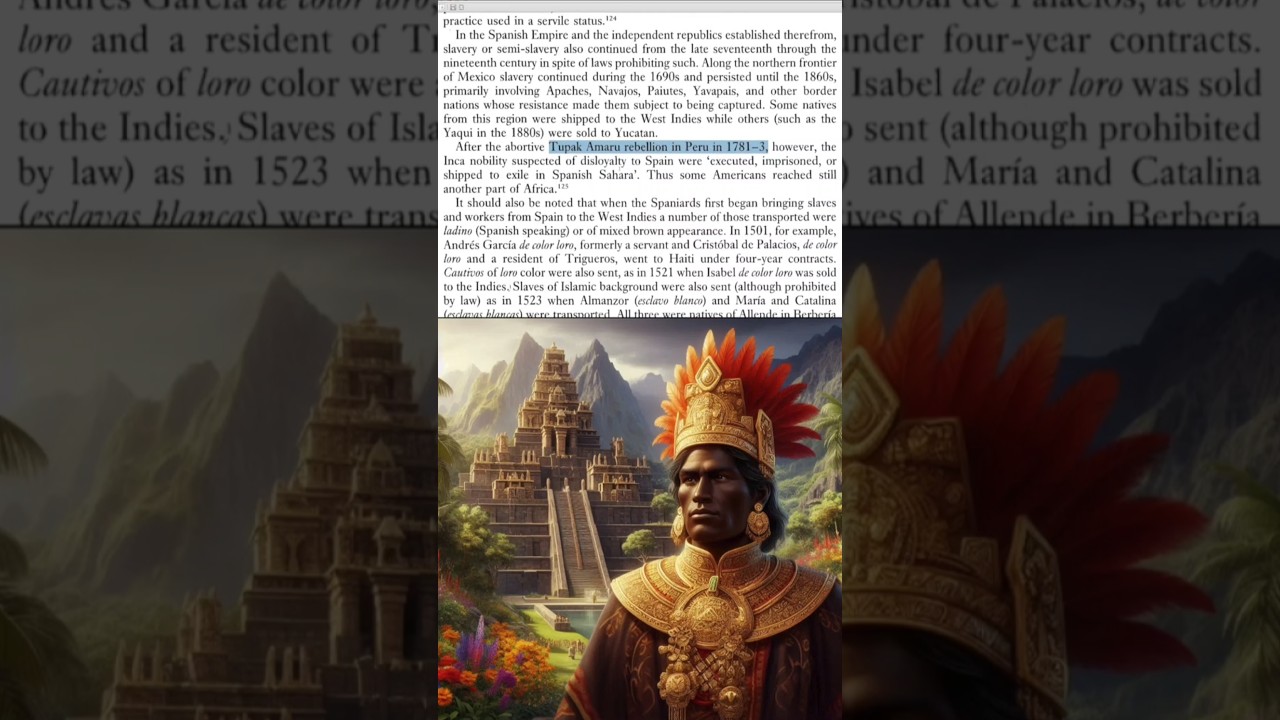 Tupac Amaru's Inca People Sent to Sahara as Slaves