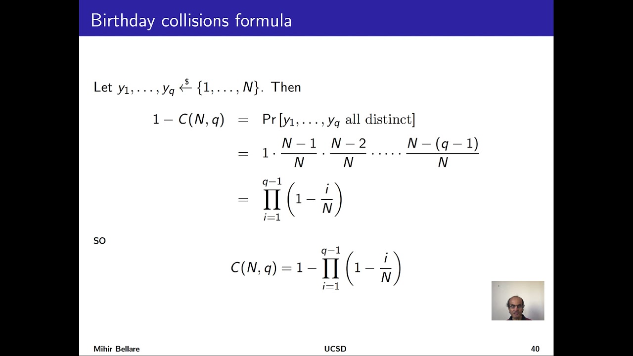 Understanding Pseudo Random Functions: Birthday Attacks and Security Implications