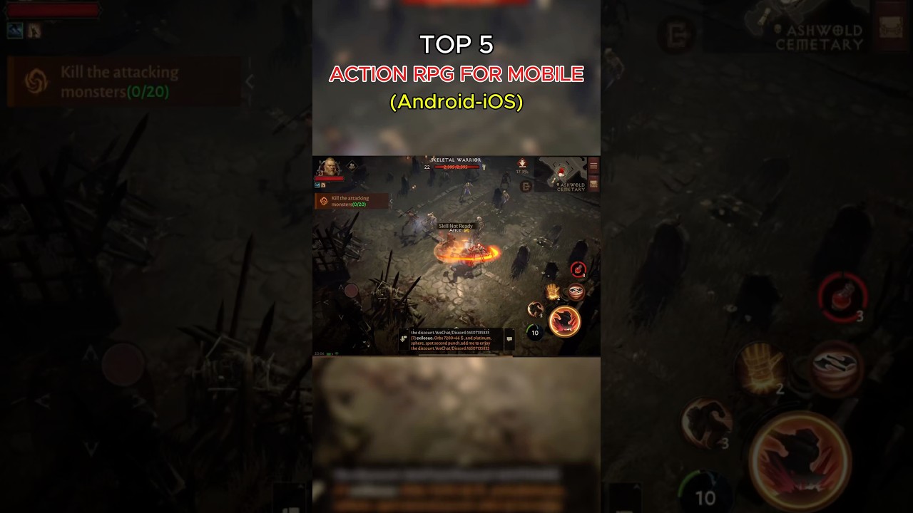 Top 5 Best Action RPG For Mobile (Android-iOS) #android #gaming #ios #shorts
