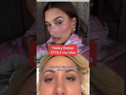 Hailey Bieber STOLE my IDEA! 😩 #rhode #haileybieber #makeup