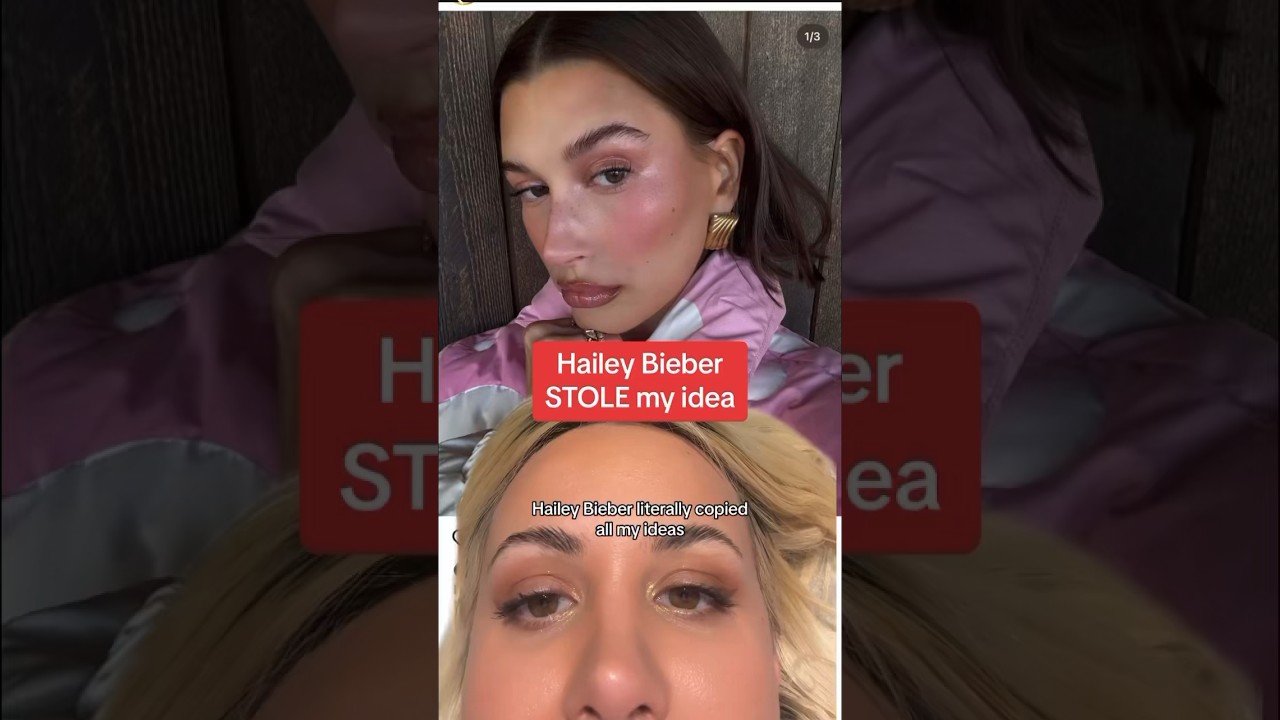 Hailey Bieber STOLE my IDEA! 😩 #rhode #haileybieber #makeup