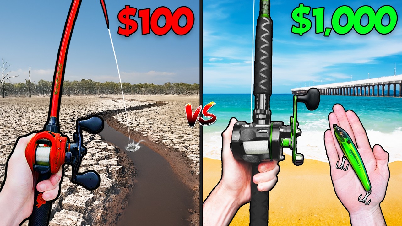 $100 vs $1,000 Saltwater Fishing Challenge 🎣