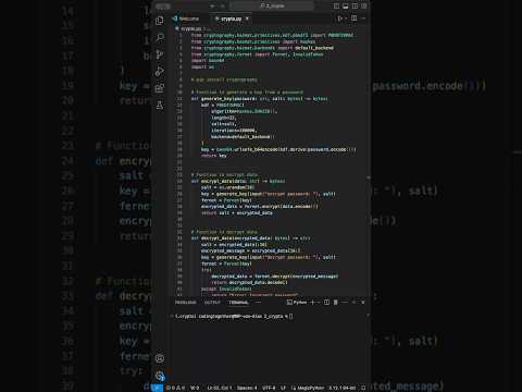 How to ENCRYPT in Python #coding #python #tutorial