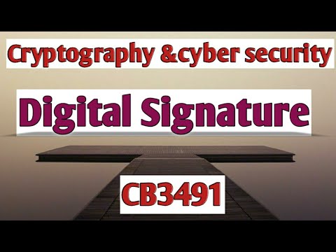 Digital signature in Cryptography and cyber security tamil||CCS||Anna university reg-2021.