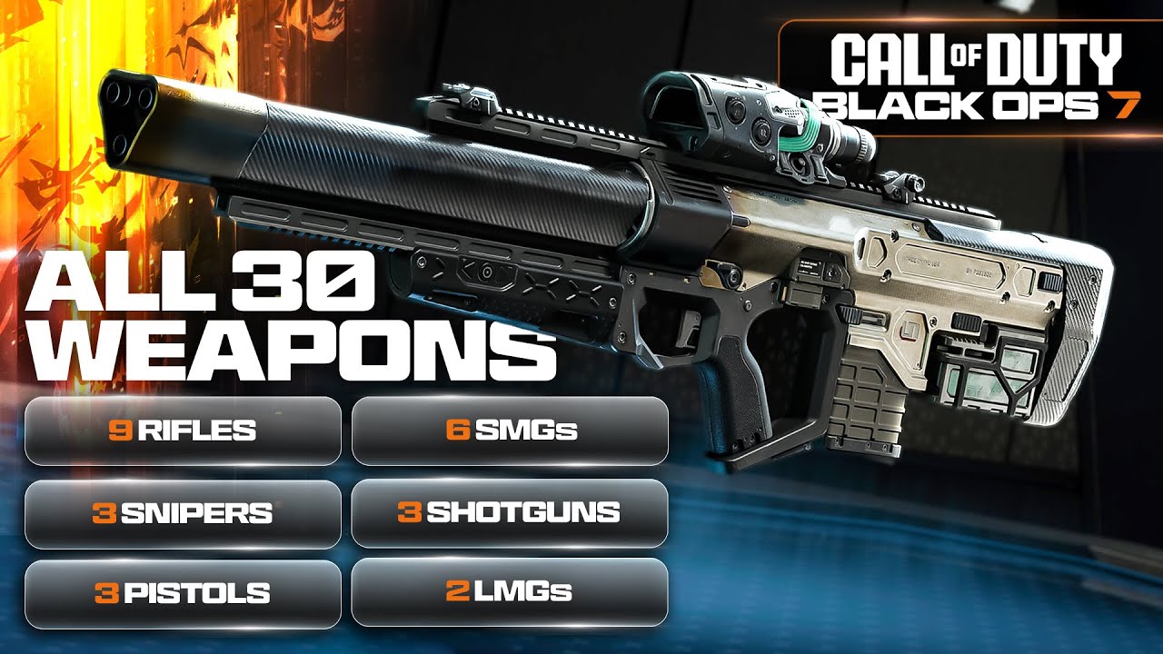 Black Ops 7: All 30+ Weapons Revealed 🔫