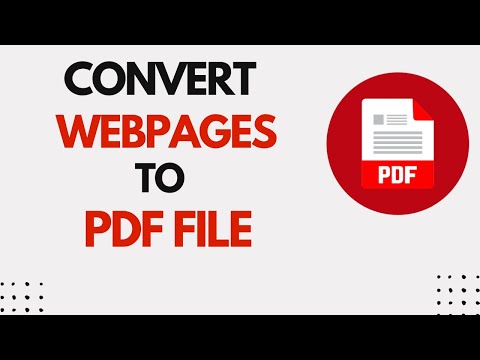 How to Convert Webpage to PDF File - Save Webpage as PDF