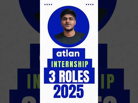 🚀 Atlan Internship Alert!Frontend ⚡ | Backend ⚡ | AI Engineering 🤖📅 Applications 🌟#Internship