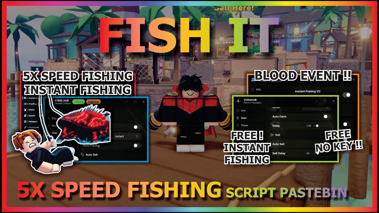 FISH IT Script 2025 🐟 | Auto Farm, 5X Speed Fishing & Free Instant Catch – No Key Needed!