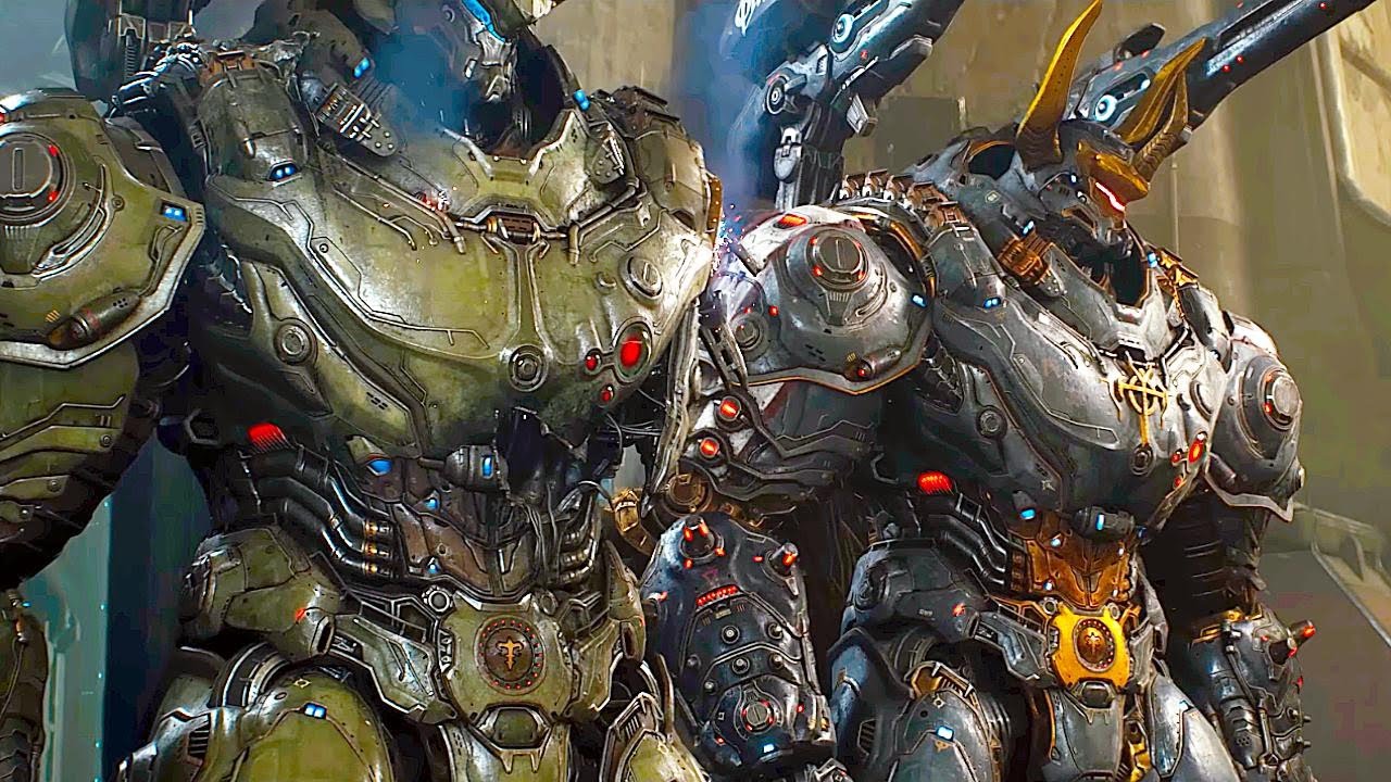 Atlan Mech Army Battle Scene in Doom Dark Ages 🚀