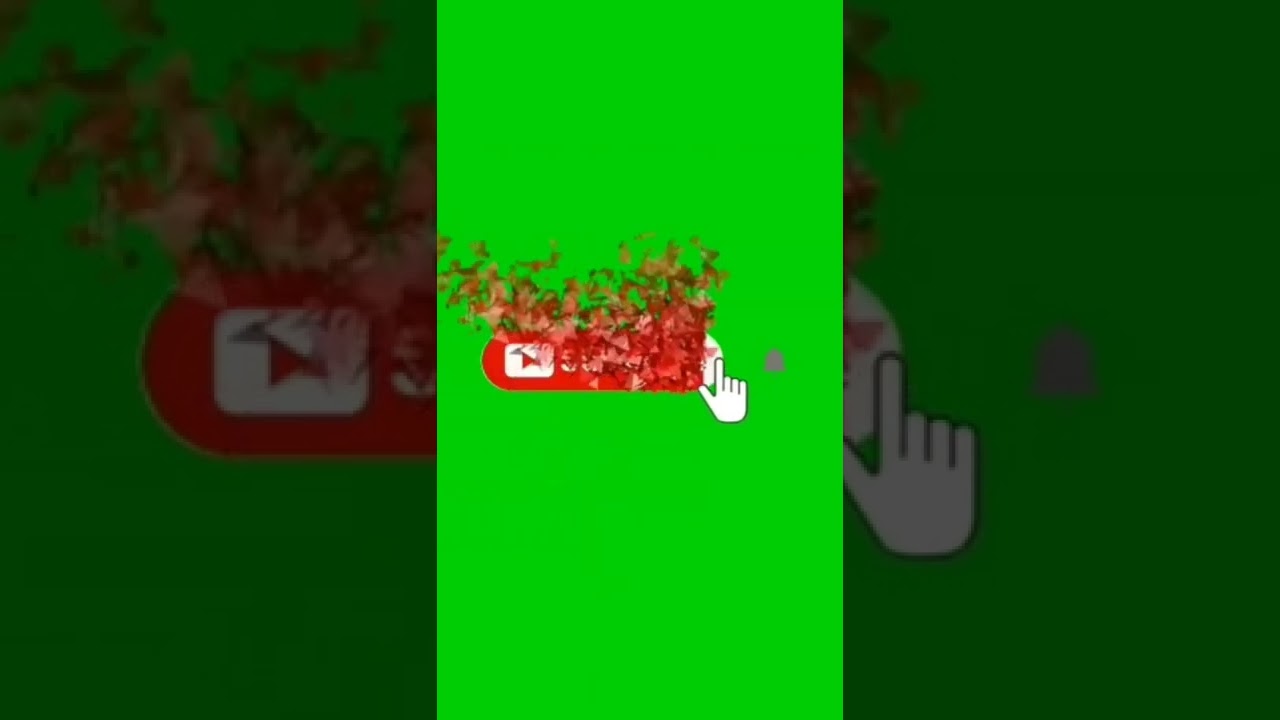 Green Screen Subscribe button and bell π icone