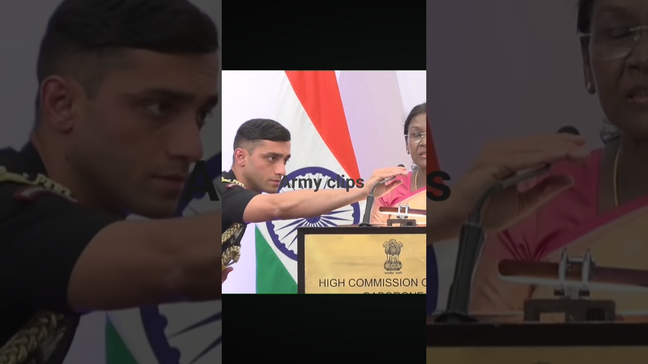adc major Rishabh Singh sambyal with president mam #adc #president #armymotivation