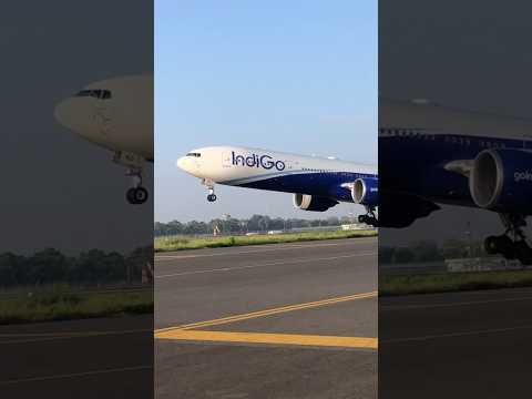 Boeing-777 Indigo TakeOff🛫 #shorts #viral #shortvideo #airport #aviation #indigo #takeoff #moments