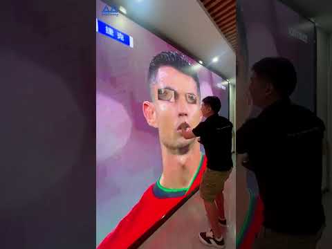Successfully restored Ronaldo's avatar#leddisplay #ledscreen #ledwall #cristianoronaldo
