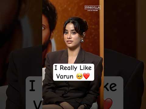 Janhvi Kapoor 😍💖 Admits She Likes Varun Dhawan 😎 #shorts #janhvikapoor #varundhawan #crush
