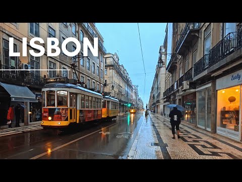 Heavy Rain in Lisbon Today | Lisbon Portugal