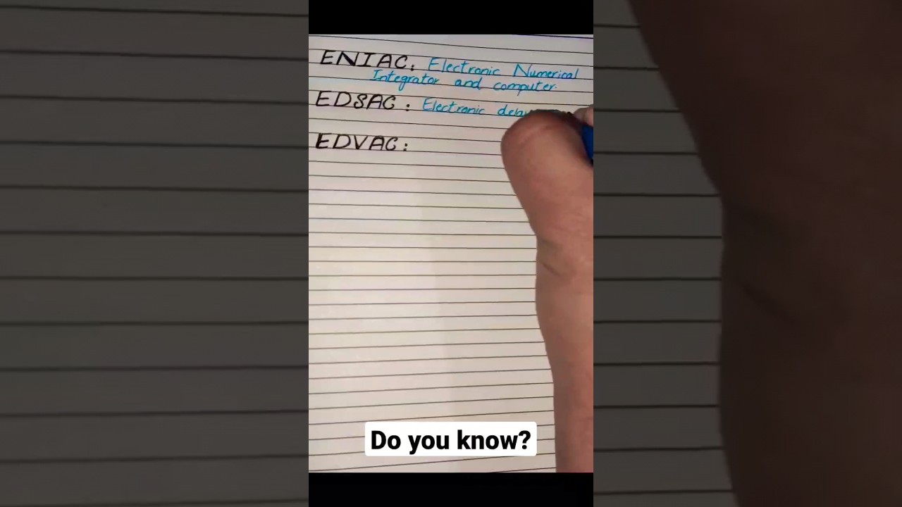 Exploring ENIAC, EDSAC, and EDVAC